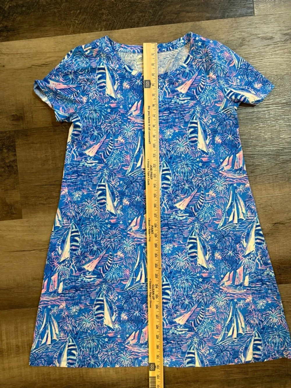 Lilly Pulitzer Cody It’s a Sailabration Pima Cotton T-Shirt Dress Small